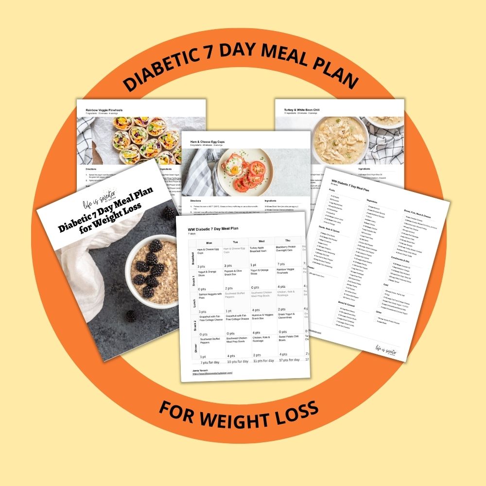 Diabetic 7 Day Meal Plan for Weight Loss