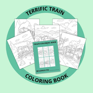 Terrific Trains Coloring Book